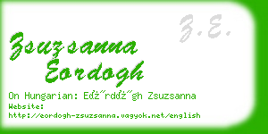 zsuzsanna eordogh business card